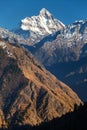 Mount Nanda Devi India himalaya mountain landscape Royalty Free Stock Photo