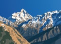mount Nanda Devi vector illustration Royalty Free Stock Photo
