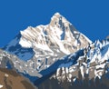 Mount Nanda Devi vector illustration