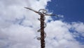 The Brazen Serpent Sculpture at Mount Nebo in Madaba, Jordan. Royalty Free Stock Photo