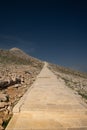 Mount Nemrut or Nemrud, Turkey. access pathway Royalty Free Stock Photo