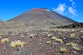 Mount Ngauruhoe Mount Doom at Tongariro Alpine Crossing on North Island, New Zealand. The most famous day hike of New zealand Royalty Free Stock Photo