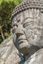 Detail of the Great Buddha (Nihon-ji daibutsu). Mount Nokogiri (Nokogiriyama), Nihon-ji Temple complex, Chiba Prefecture, Japan