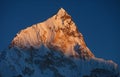 Mount Nuptse at sunset