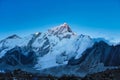 Mount Nuptse sunset Royalty Free Stock Photo