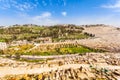 Mount of Olives and the old Jewish cemetery in Jerusalem, Israel Royalty Free Stock Photo