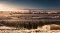 Mount of Olives and the old Jewish cemetery in Jerusalem, Israel Royalty Free Stock Photo