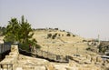 The Mount of Olives seen from the Southern Wall of the Temple Mo