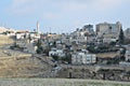 Mount of Olives and Silwan Village Royalty Free Stock Photo