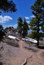 Mount Olympus Peak hiking trail views spring via Bonneville Shoreline, Wasatch Front Rocky Mountains, by Salt Lake City, Utah. Uni Royalty Free Stock Photo