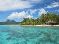 Mount otemanu and tropical lagoon Royalty Free Stock Photo