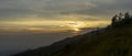 Nature background image of the mountain on sunrise Royalty Free Stock Photo