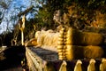 Mount Phousi Buddha Statues - Luang Prabang Royalty Free Stock Photo