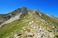 Mount Pic de Bastan in Neouvielle national nature reserve, department of Hautes-Pyrenees, Occitanie in south of France.