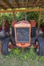 old historic tractor Brand Name Case in Boone Hall Plantation