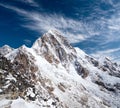 Mount Pumori in Everest region, Nepal Himalaya Royalty Free Stock Photo