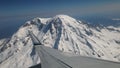 mount Rainier from the air Royalty Free Stock Photo