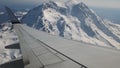 mount Rainier from the air Royalty Free Stock Photo