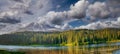 Mount Rainier, also known as Tahoma or Tacoma, is a large active stratovolcano in the Cascade Range of the Pacific Northwest Royalty Free Stock Photo