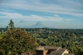 Mount Rainier From Burien Royalty Free Stock Photo