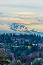 Mount Rainier Cloud Cover 4 Royalty Free Stock Photo