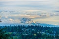 Mount Rainier Cloud Cover 5 Royalty Free Stock Photo