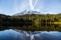 Mount Rainier and reflection lake Royalty Free Stock Photo