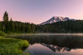 Mount Rainier Reflection lake Royalty Free Stock Photo