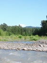 Mount rainier river valley