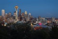 Mount Rainier, Seattle Twilight Royalty Free Stock Photo