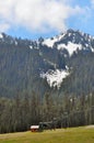 Mount Rainier with ski lift