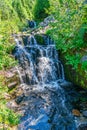 Mount Rainier Summer Waterfall Royalty Free Stock Photo