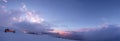 Mount Rainier Sunset Storm Royalty Free Stock Photo