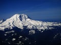Mount Ranier from the Air Royalty Free Stock Photo