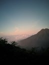 Mount Rante, view from Kawah Ijen, Indonesia Royalty Free Stock Photo