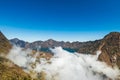 Mount Rinjani crater and lake view from summit Royalty Free Stock Photo