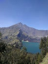 Mount Rinjani and lake segara anak