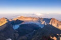 Mount Rinjani summit view at sunrise, Lombok, Indonesia Royalty Free Stock Photo