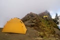 Mount rinjani trip with amaizing view at sembalun and senaru crater rim and also lake at segara anak Royalty Free Stock Photo