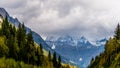 Mount Robson in the Clouds Royalty Free Stock Photo