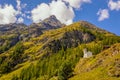 Little white church in the valley of Gressoney near Monte Rosa Royalty Free Stock Photo