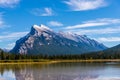 Mount Rundle  reflected in Vermillion Lake, Banff National Park, Alberta, Canada Royalty Free Stock Photo