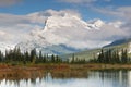 Mount Rundle and Vermillion Lake, Canada Royalty Free Stock Photo