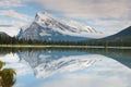 Mount Rundle and Vermillion Lake, Canada Royalty Free Stock Photo