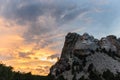 Mount Rushmore in the evening light Royalty Free Stock Photo