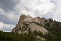 Mount rushmore front view in summer Royalty Free Stock Photo