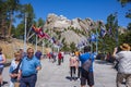 Mount Rushmore National Memorial, Black Hills Region of South Dakota photographed with clear skies Royalty Free Stock Photo
