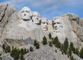 Mount Rushmore National Memorial in the Black Hills of South Dakota Royalty Free Stock Photo