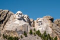Mount rushmore national memorial , one of the famous national park and monuments in South Dakota, United States of America Royalty Free Stock Photo