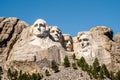 Mount rushmore national memorial , one of the famous national park and monuments in South Dakota, United States of America Royalty Free Stock Photo